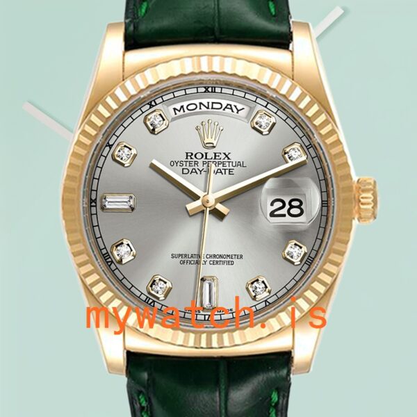 Rolex Day-Date Men's m118138-0135 36mm Stainless Steel Grey Dial: Authentic vs. Replica