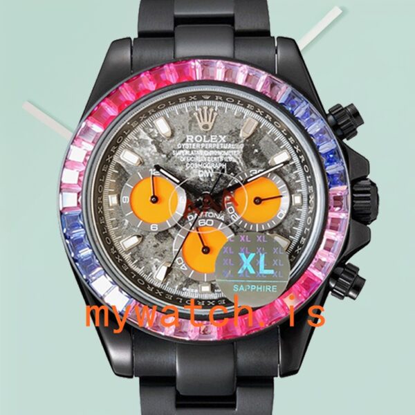 Rolex Daytona Mens DIW 40mm Black-tone: Genuine vs. Replica