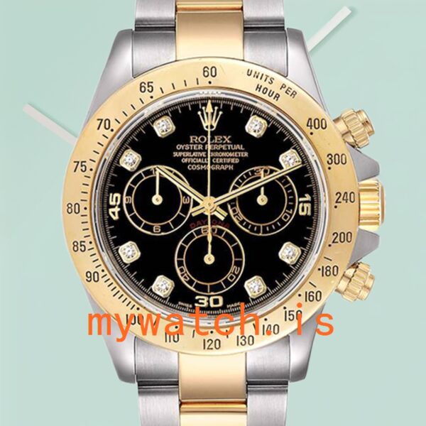 Rolex Daytona Mens 40mm 116523BKDO Silver-tone Stainless Steel: Genuine vs. Replica