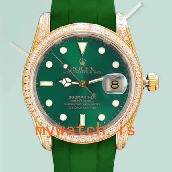 Rolex Submariner 40mm 16613 Mens Diamond Bezel: Genuine vs. Replica