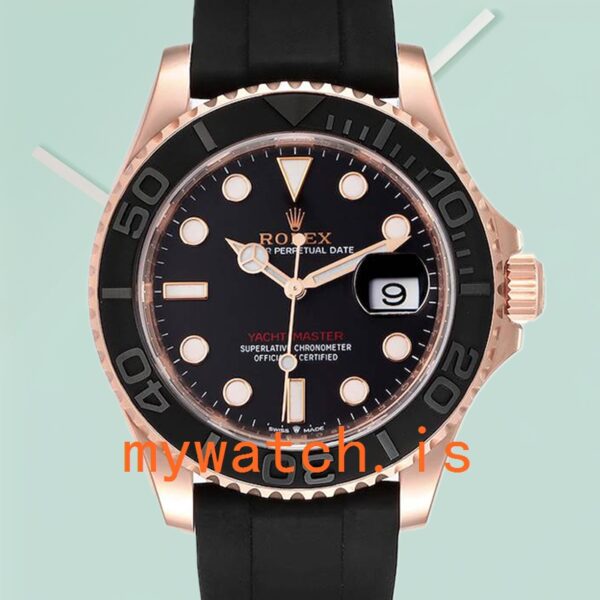 Rolex Yacht-Master 40mm M126655-0002 Mens Rose Gold-Tone: Genuine vs. Replica