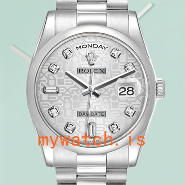 Rolex Day-Date 36mm 118206 Mens Stainless Steel Automatic: Genuine vs. Replica Analysis