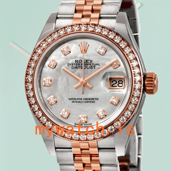 Rolex Datejust m279381rbr-0013 28mm Ladies Mother of Pearl Dial: Genuine vs. Replica