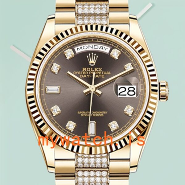 Rolex Day-Date Men's 36mm M128238-0024 Brown Dial: Genuine vs. Replica Analysis