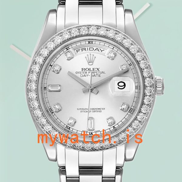Rolex Pearlmaster 18946 36mm Unisex Silver Dial Silver-tone: A Symphony of Elegance and Precision