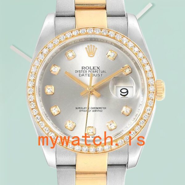 Rolex Datejust 116243SDO 36mm Mens Automatic Silver Dial: Genuine vs. Replica