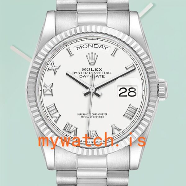 Rolex Day-Date m128239-0038 Mens 36mm Stainless Steel: Genuine vs. Replica Analysis