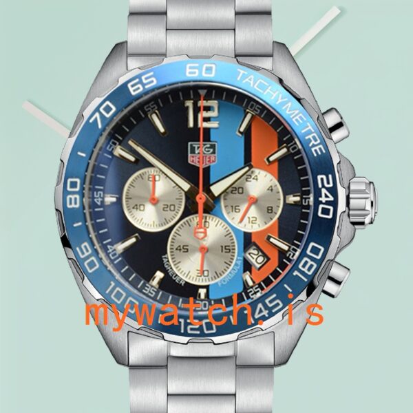 Tag Heuer Formula 1 43mm Formula1BLSB-002 Men Quartz Silver-tone: Genuine vs. Replica Analysis