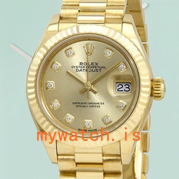 Rolex Datejust 28mm Ladies m279178-0017 Gold-tone Stainless Steel: A Timeless Elegance