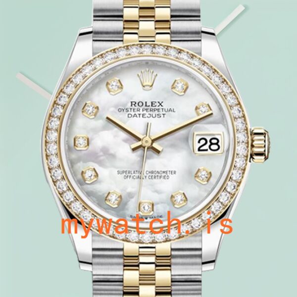 Rolex Datejust 31mm m278383rbr-0028 Ladies Diamond Bezel Automatic: Genuine vs. Replica